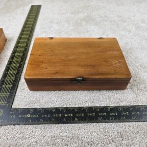 Clinton Auger Drill Bit Set Brown Vintage Wood Box 7pc USA Made Hand Tools